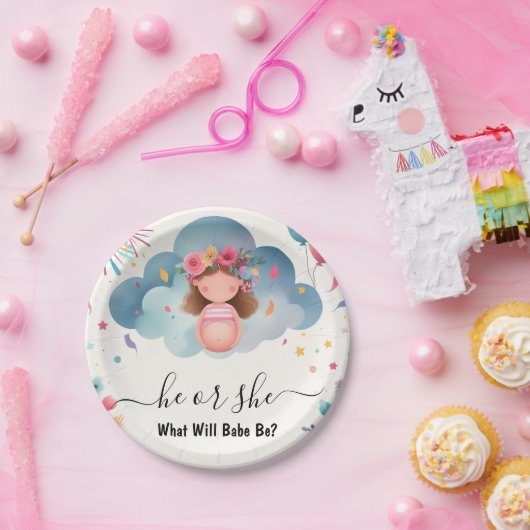 Bei Stash Fun Cloud Family in der spanischen Gende Pappteller (Party)