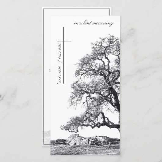 Bei stille Trauer - Baum auf der Wiese (Vorne/Hinten)