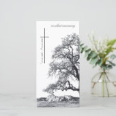 Bei stille Trauer - Baum auf der Wiese (Stehend Vorderseite)