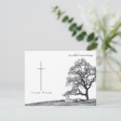 Bei stille Trauer - Baum auf der Wiese (Stehend Vorderseite)