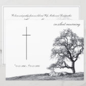 Bei stille Trauer - Baum auf der Wiese (Vorne/Hinten)