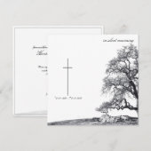 Bei stille Trauer - Baum auf der Wiese (Vorne/Hinten)