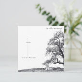 Bei stille Trauer - Baum auf der Wiese (Stehend Vorderseite)