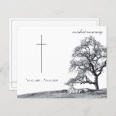 Bei stille Trauer - Baum auf der Wiese (Vorne/Hinten)