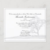 Bei stille Trauer - Baum auf der Wiese (Rückseite)