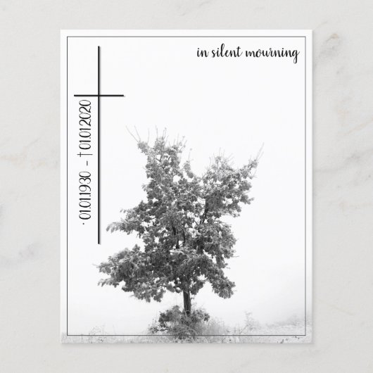 Bei stille Trauer - Baum auf der Wiese 2.0 (Vorderseite)
