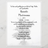 Bei stille Trauer - Baum auf der Wiese 2.0 (Rückseite)