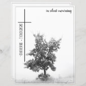 Bei stille Trauer - Baum auf der Wiese 2.0 (Vorne/Hinten)
