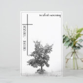 Bei stille Trauer - Baum auf der Wiese 2.0 (Stehend Vorderseite)