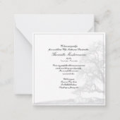 Bei stille Trauer - Baum auf der Wiese Mitteilungskarte (Rückseite)