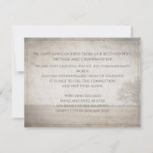 Bei stille Trauer - Vintager Baum auf der Wiese (Rückseite)