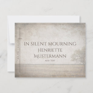 Bei stille Trauer - Vintager Baum auf der Wiese