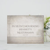 Bei stille Trauer - Vintager Baum auf der Wiese (Stehend Vorderseite)