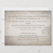 Bei stille Trauer - Vintager Baum auf der Wiese (Rückseite)