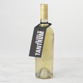 BEI TANTRUM AUF schwarz Flaschenanhänger (Angewinkelt)