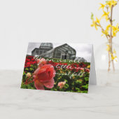 Bei uns muss ein kleiner Regen bald wieder gutwerd Karte (Gelbe Blume)