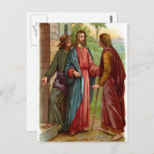 bei uns Postkarte einhalten (Vorne/Hinten)