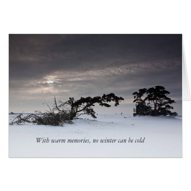 Bei warmen Erinnerungen ist der Winter nicht kalt (Vorderseite (Horizontal))