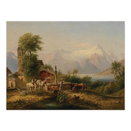Bei Zell am See - Emil Barbarini Poster (Vorderseite)