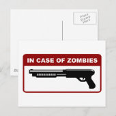 bei Zombies Postkarte (Vorne/Hinten)