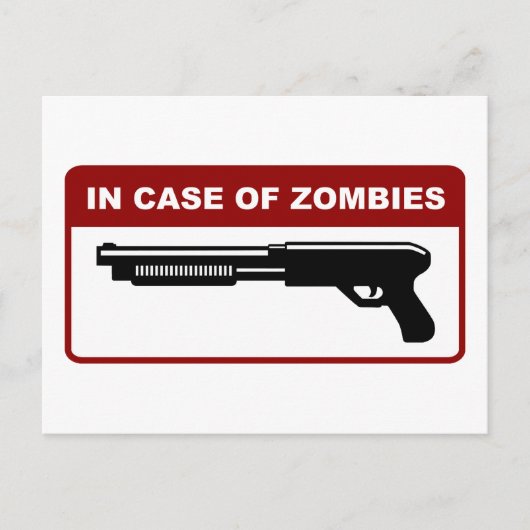 bei Zombies Postkarte (Vorderseite)