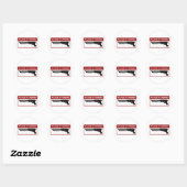 bei Zombies Runder Aufkleber (Blatt)
