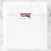 bei Zombies Runder Aufkleber (Tasche)