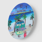 bei Zuhause auf der Strandwache Große Wanduhr (Winkel)