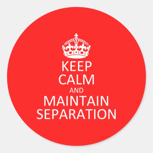 Beibehaltung des Trennklebers Runder Aufkleber (Vorderseite)