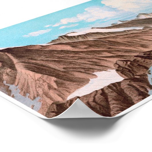 BEICHGRAT Schweizer Alpen Panorama 360° Poster (Ecke)