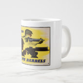 Beide Barrels, Militär und Industrie, Kriegsbemühu Jumbo-Tasse (Vorderseite Rechts)