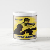 Beide Barrels, Militär und Industrie, Kriegsbemühu Jumbo-Tasse (Vorderseite)