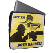 Beide Barrels, Militär und Industrie, Kriegsbemühu Laptopschutzhülle (Vorne Rechts)