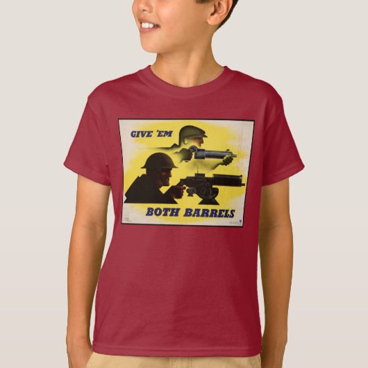 Beide Barrels, Militär und Industrie, Kriegsbemühu T-Shirt (Vorderseite)