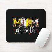 Beide Baseball Softball Herz Leopard Mütter Da Mousepad (Mit Mouse)