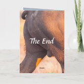 Beide Enden der Humorvollen Buffalo-Karte Karte (Rückseite)