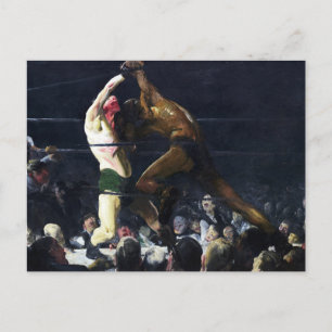 Beide Mitglieder dieses Clubs von George Bellows Postkarte