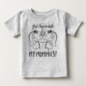Beide Mommies Baby T-shirt (Vorderseite)