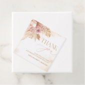 Beide Seiten Boho Pampas Baby Dusche Vielen Dank Geschenkanhänger (Beispiel)