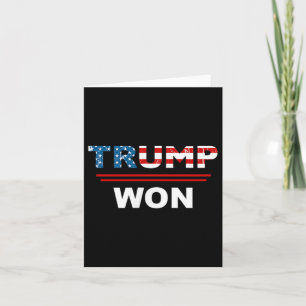 (beide Seiten) Funny Trump gewann Trump 45_47. Was Karte