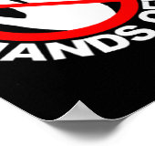 (beide Seiten) Hände weg Protest Lustig Vintage Poster (Ecke)