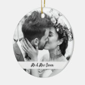 Beide Seiten Hochzeitssalons Foto-Ornamente halten Keramik Ornament (Links)