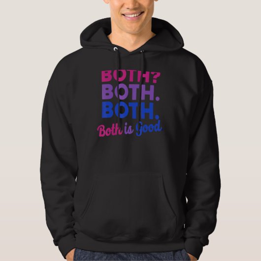 Beide sind beide gute Bi Flag Pride Month Bisexu Hoodie (Vorderseite)
