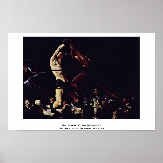 Beide sind Clubmitglieder von Bellows George Wesle Poster (Vorne)