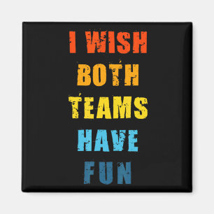Beide Teams Haben Spaß Basketball Baseball Fußball Magnet