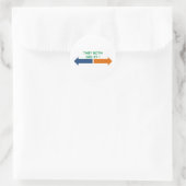 beide vollständig runder aufkleber (Tasche)