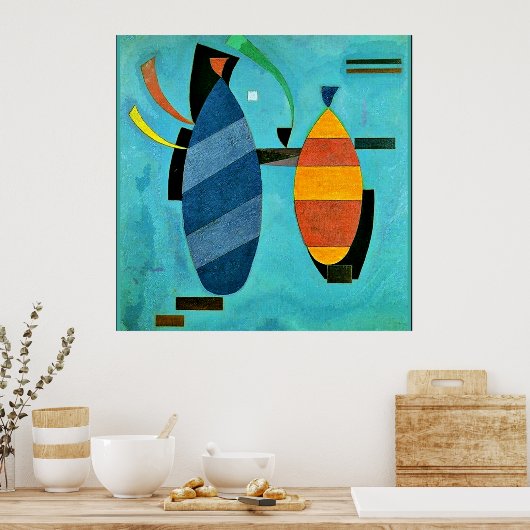 Beide von Kandinsky gestreift Poster (Küche)