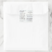 Beiderseitig angebrachte Ampullen Quadratischer Aufkleber (Tasche)
