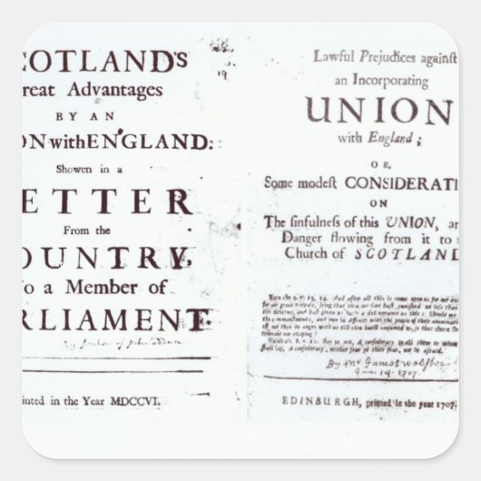 Beiderseitig angebrachte Ampullen Quadratischer Aufkleber (Vorderseite)