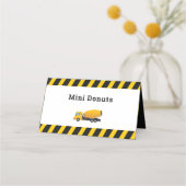 Beides Platzkarte Niedliche Bautransporter (Rückseite)